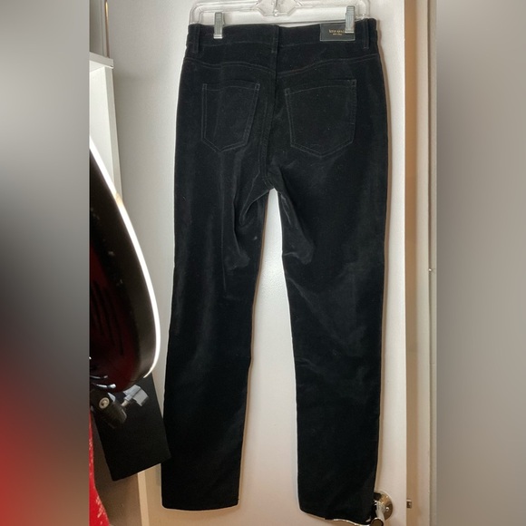 KATE SPADE Broome Street 27 Stretch Velveteen Pant Straight Leg Black - Picture 4 of 14